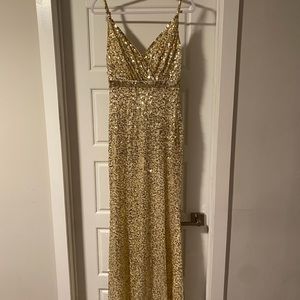 Gold Sequin Dress
